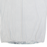 MARC CAIN Womens Printed Top Grey Silk Animal Print L