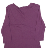 GAP Maternity Womens Top Purple V-Neck 3/4 Sleeve S