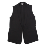 WHISTLES Womens Waistcoat Black Long Sleeve S