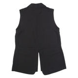 WHISTLES Womens Waistcoat Black Long Sleeve S