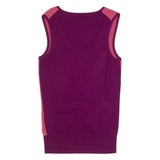 CALVIN KLEIN GOLF Womens Vest Pink V-Neck Sleeveless S