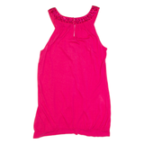 TED BAKER Womens Vest Pink V-Neck Sleeveless S