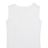 THE WHITE COMPANY Womens Vest White V-Neck Sleeveless UK 4