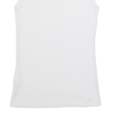 THE WHITE COMPANY Womens Vest White V-Neck Sleeveless UK 4