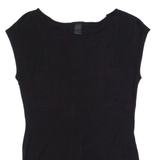 KAREN MILLEN Beaded Womens Top Black UK 10