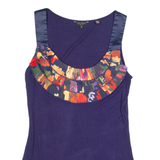 TED BAKER Womens Vest Blue Sleeveless S