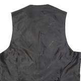 PIERRE CARDIN Mens Blazer Waistcoat Black Striped M