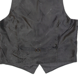 PIERRE CARDIN Mens Blazer Waistcoat Black Striped M