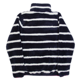 MOUNTAIN WAREHOUSE Pullover Womens Fleece Jacket Blue Striped UK 8