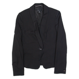 KAREN MILLEN Womens Blazer Jacket Black Wool UK 12