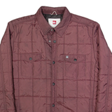 QUIKSILVER Mens Quilted Jacket Maroon S