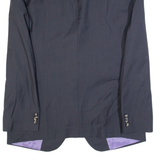 TOMMY HILFIGER Mens Blazer Jacket Blue Wool Striped L