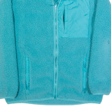 LANDS END Womens Fleece Jacket Blue S