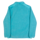 LANDS END Womens Fleece Jacket Blue S