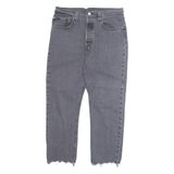 LEVI'S 501 Jeans Mens Grey Regular Straight W30 L26