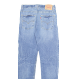 LEVI'S 502 Jeans Big E Womens Blue Regular Tapered Stone Wash W28 L31