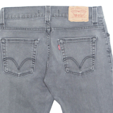 LEVI'S Cut Off 511 Slim Stretch Mens Denim Shorts Grey M W32
