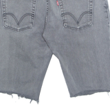 LEVI'S Cut Off 511 Slim Stretch Mens Denim Shorts Grey M W32