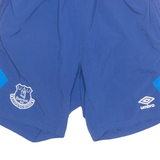 UMBRO Mesh Lined Everton FC Mens Sports Shorts Blue S W22