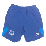 UMBRO Mesh Lined Everton FC Mens Sports Shorts Blue S W22