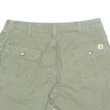 CARHARTT Womens Cargo Shorts Green UK 12 W32