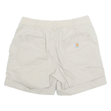 CARHARTT Turn Up Womens Utility Shorts Beige UK 10 W31