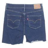 LEVI'S Cut Off Stretch Womens Denim Shorts Blue S W28