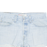 LEVI'S Cut Off 512 Womens Denim Shorts Blue M W34