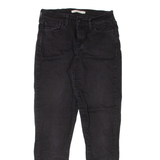 LEVI'S 710 Womens Jeans Black Slim Skinny Denim W28 L30