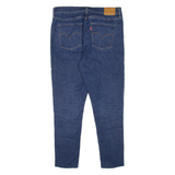 LEVI'S 720 High Rise BIG E Womens Jeans Blue Slim Skinny Denim Stone Wash W31 L25