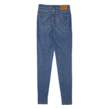 LEVI'S Mile High BIG E Womens Jeans Blue Slim Skinny Denim Stone Wash W27 L32