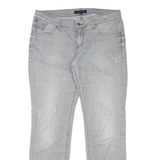 TOMMY HILFIGER Womens Jeans Grey Regular Straight Denim Stone Wash W33 L32