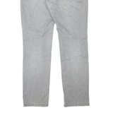 TOMMY HILFIGER Womens Jeans Grey Regular Straight Denim Stone Wash W33 L32