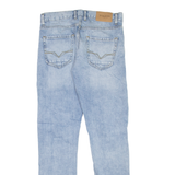 GUESS Distressed Womens Jeans Blue Slim Straight Denim Stone Wash W29 L31