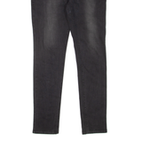 LEVI'S Mid Rise Womens Jeans Black Slim Skinny Denim Stone Wash W28 L32