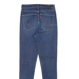 LEVI'S Mile High BIG E Womens Jeans Blue Slim Skinny Denim Stone Wash W28 L30