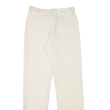 CALVIN KLEIN Womens Jeans Beige Regular Straight Denim W27 L31