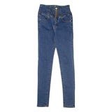 GUESS High Waist Womens Jeans Blue Slim Skinny Denim W25 L29
