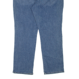 LEE High Waist Womens Jeans Blue Relaxed Straight Denim Stone Wash W34 L28