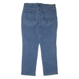 LEE High Waist Womens Jeans Blue Relaxed Straight Denim Stone Wash W34 L28