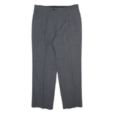 Mens Trousers Grey Relaxed Straight W34 L29