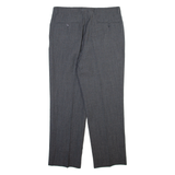 Mens Trousers Grey Relaxed Straight W34 L29