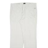 ADIDAS Mens Trousers Beige Regular Straight W34 L32
