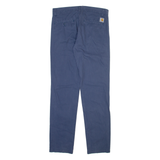 CARHARTT Mens Trousers Blue Slim Straight W31 L34