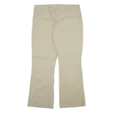 DICKIES Womens Trousers Beige Slim Bootcut W38 L28