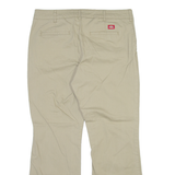 DICKIES Womens Trousers Beige Slim Bootcut W38 L28