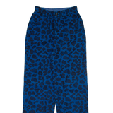 LEON AND HARPER Womens Corduroy Trousers Blue Relaxed Straight W24 L29