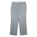 BRUNEX Mens Trousers Grey Regular Straight Wool W32 L28