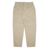 Detachable Legs Mens Trousers Beige Relaxed Straight W34 L32