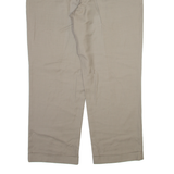 STANFORD Mens Trousers Beige Relaxed Straight Wool W38 L30